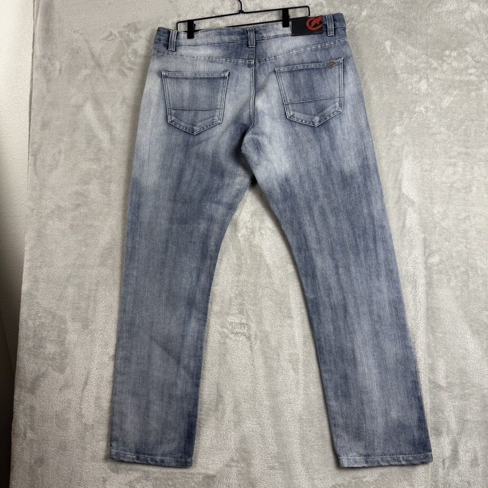 Ecko Unltd Jeans Loose Leg Athletic Fit Y2k Hip‎ Hop Denim Men's 36x32 - Picture 7 of 16